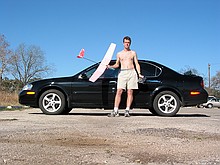 me and my Terminator HLG after a 5 minute thermal flight from a javelin hand toss in Manchaca, TX.\n\n(in late December, btw)