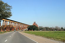 old bridge across the Mississippi