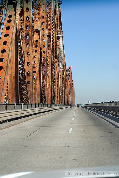 old bridge across the Mississippi