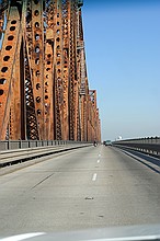 old bridge across the Mississippi