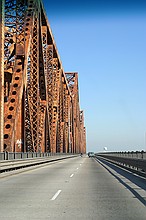 old bridge across the Mississippi