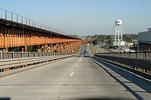 old bridge across the Mississippi