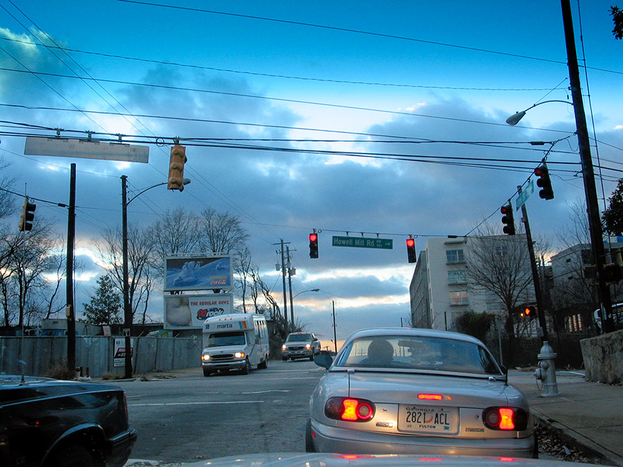 Howell Mill Rd on the way home