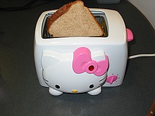 Jessica's random-but-amusing toaster that imprints on the bread