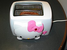 Jessica's random-but-amusing toaster that imprints on the bread