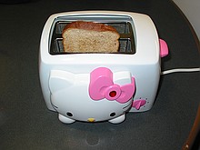 Jessica's random-but-amusing toaster that imprints on the bread