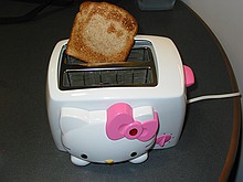 Jessica's random-but-amusing toaster that imprints on the bread