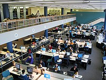 Tech's new modern library area