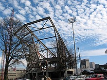 north stands construction at Bobby Dodd stadium