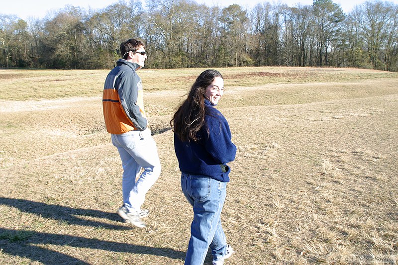 Charles and Meghan at the indian mounds