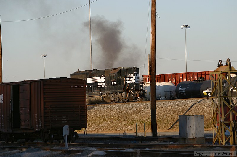 the Macon rail yard