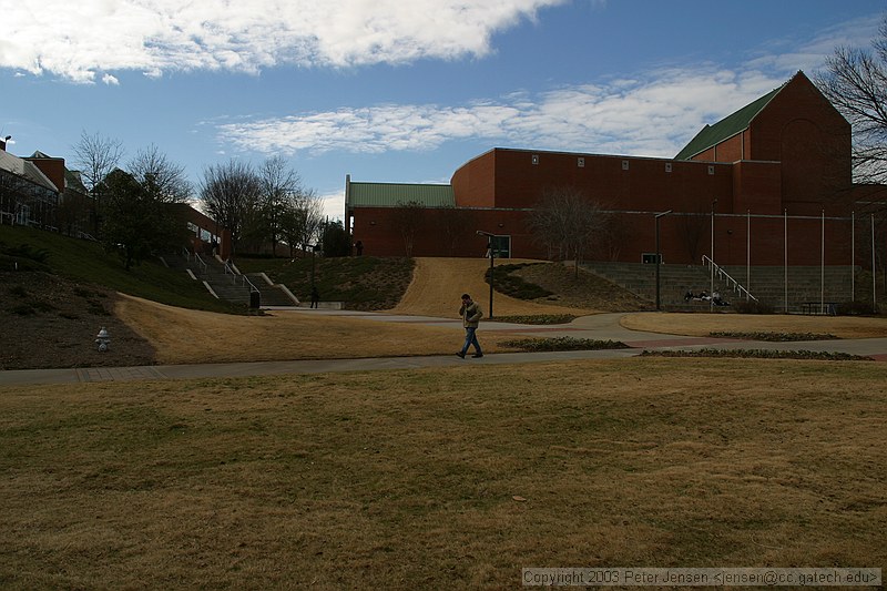 general idyllic campus scene