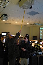 the same solution for projector suckage that we use at school