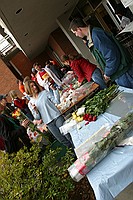 random people buying roses on Valentine's day