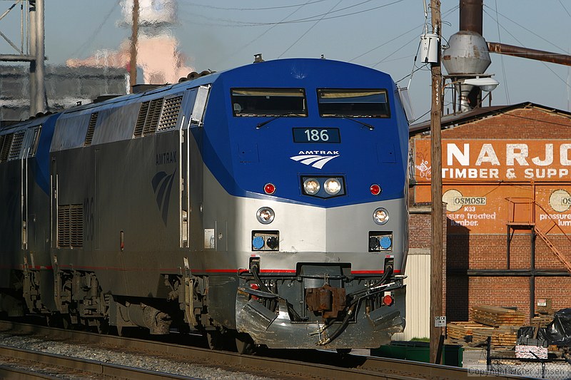 the basic empty Amtrak train