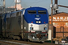 the basic empty Amtrak train