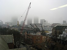 ceiling 200 vis 0.5 (ATL), shot from the 5th floor of the library