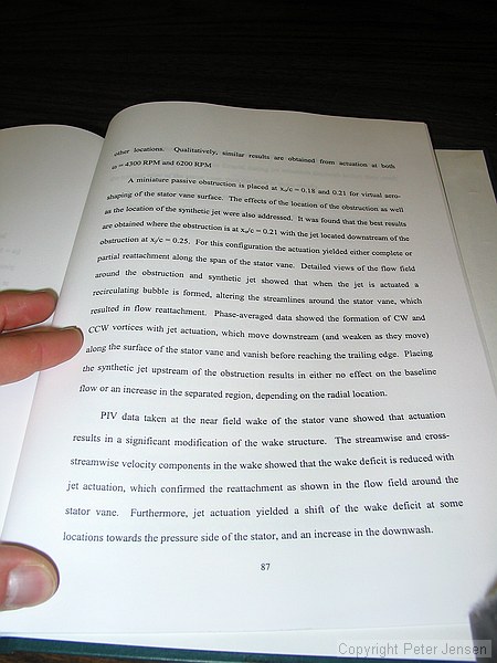 pages from "Flow Control Over A Micro Unmanned Aerial Vehicle Using Synthetic Jet Actuators" by Pearl Haiyan Fung (Masters Thesis)