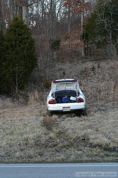 my car, semi-stuck