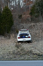 my car, semi-stuck