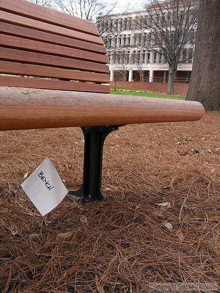 just in case there's any doubt as to what you're sitting on