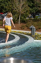 walking in the overfull fountain