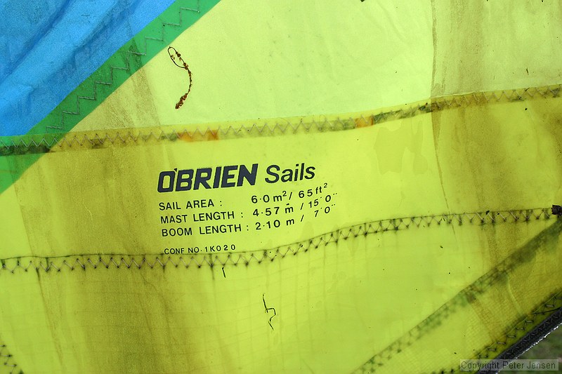 taking the old windsurfer for a spin on Lake Jensen (i.e. the front yard)
