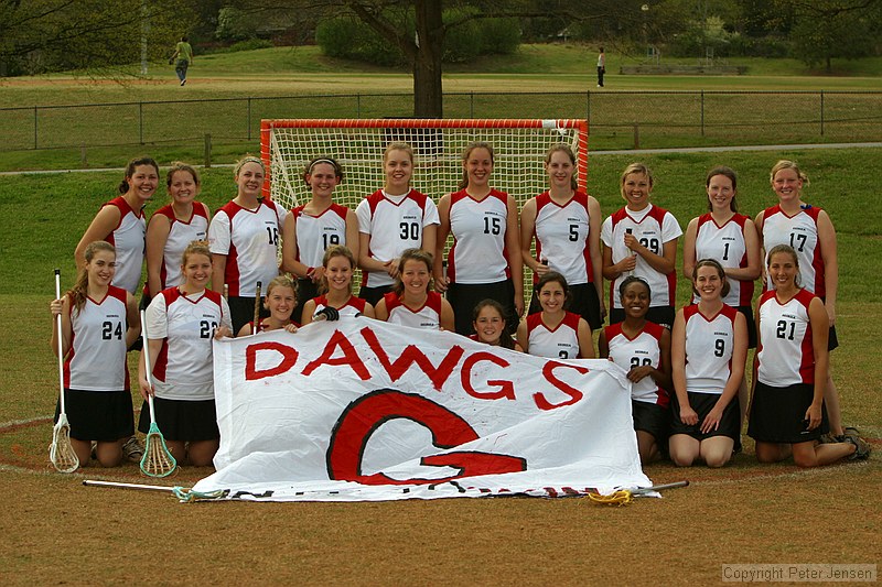 the UGA women's lacrosse team