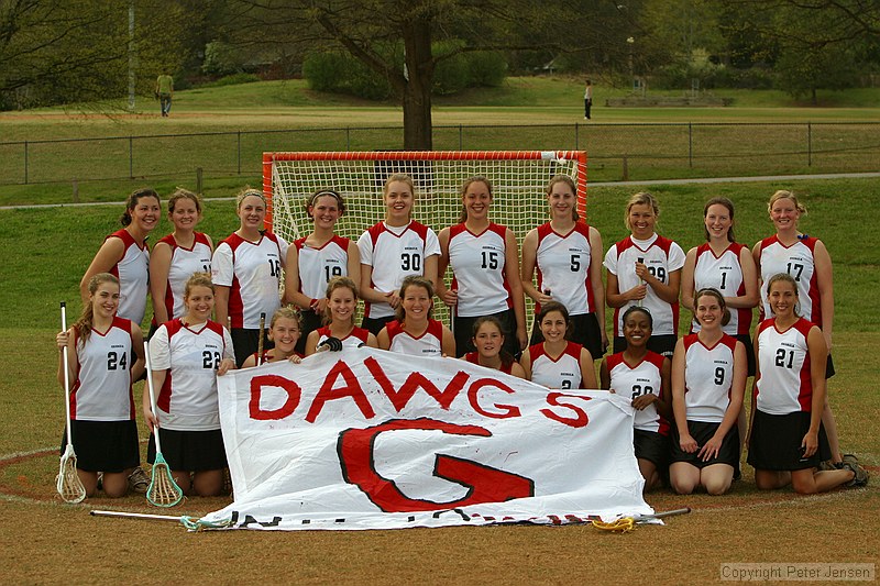 the UGA women's lacrosse team