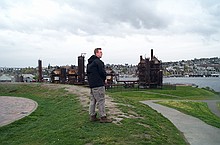 Peter flying at Gasworks