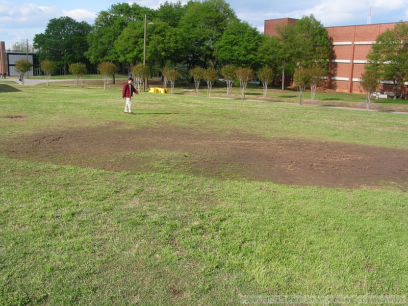 mud-patch left by the SAD concert on the IC field