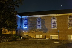 painting the church across the street from my office with light