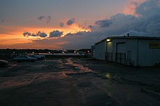 sunset from across the street