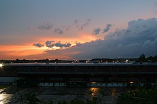 sunset from across the street