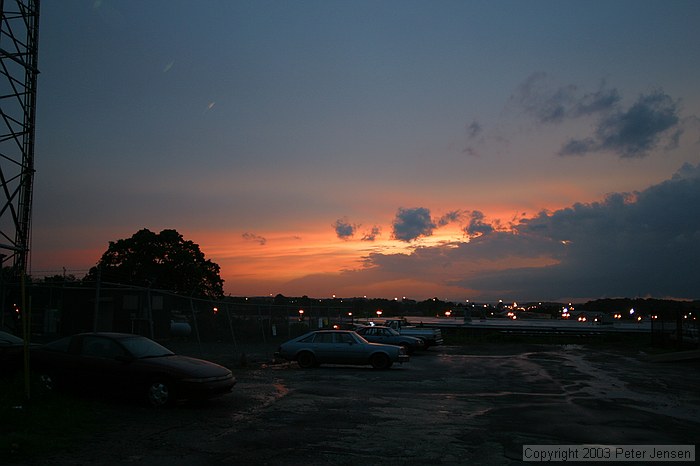 sunset from across the street