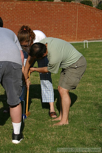 Gillian being instructed