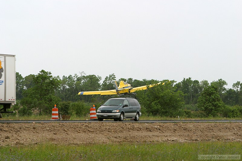 neat cropduster field that's got a runway parallel to I10 on the way in to Houston that there's always activity on