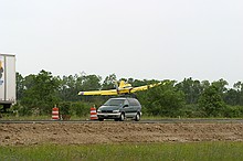 neat cropduster field that's got a runway parallel to I10 on the way in to Houston that there's always activity on