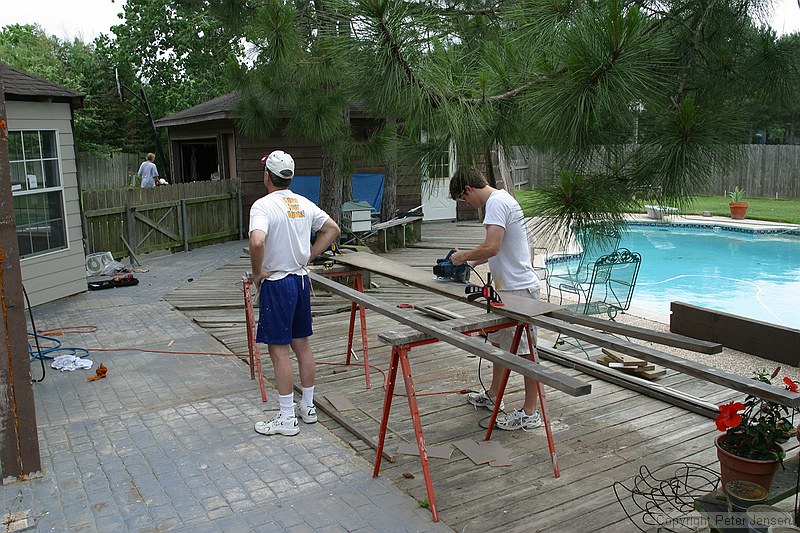 Mike ripping some 1/4" plywood