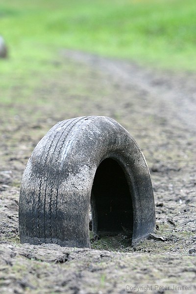 how tires end up in muddy channels