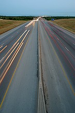 looking south from the 1327/IH-35 bridge