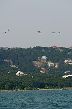 a flotilla of helicopters that came by; all seem to have those sensor pods on the top of the main shaft