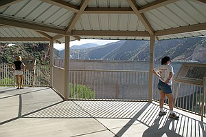 viewing the dam