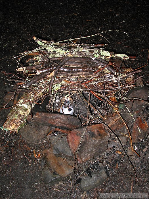 drying wood for a fire... yes, I know.