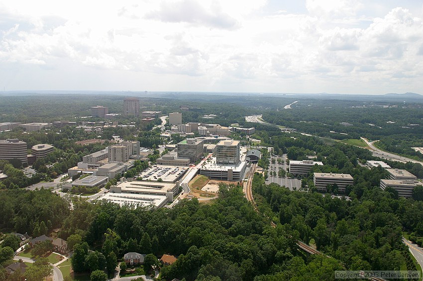 shot through the canopy of a Robinson R-44