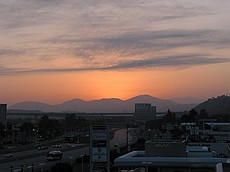 view out from the hotel