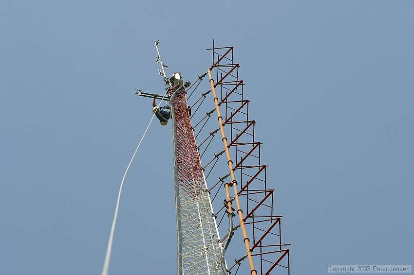 climbing out on the side-arm mount