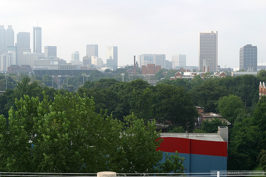 view from GCATT/GPB parking deck