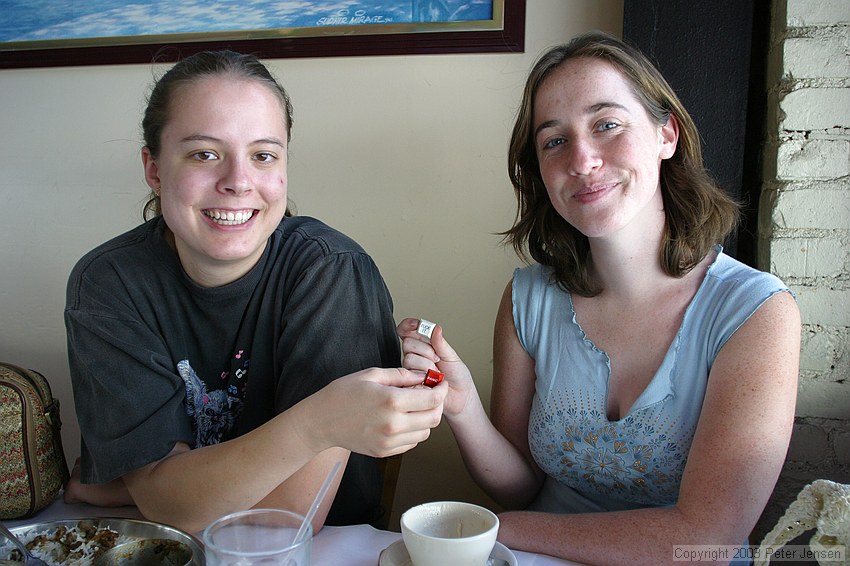 Kristen and Tasha with some original keycaps