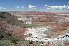 badlands at Petrified Forest NP